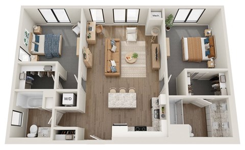 C3 two bedroom apartment in Eden Prairie, MN